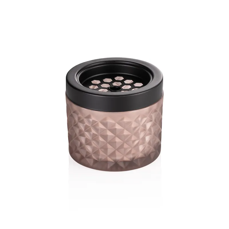 Betrouwbaar Windvaste asbak, Ø 9,5 cm, taupe, glas, metaal