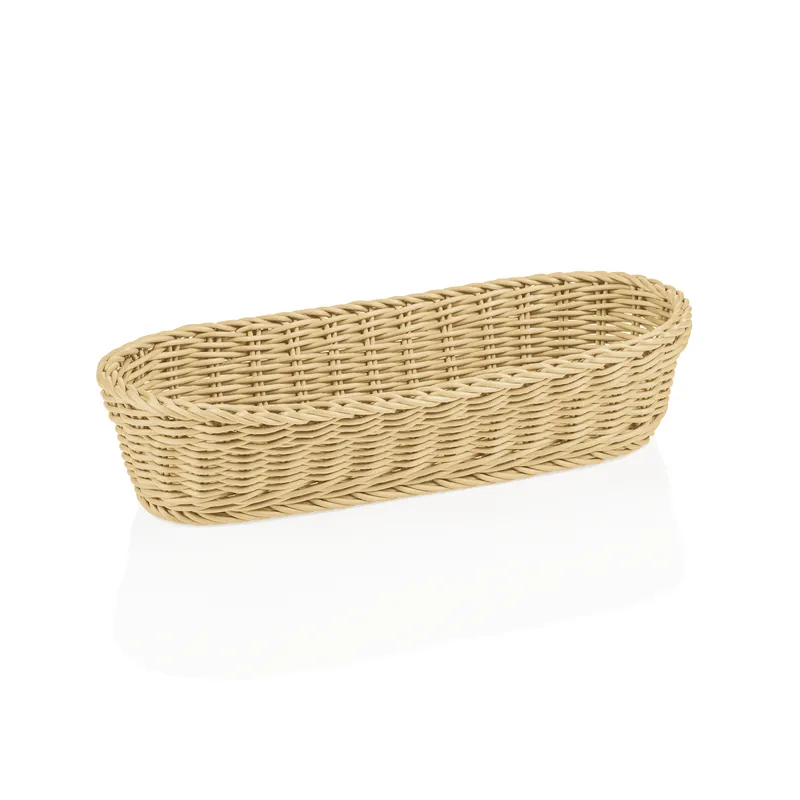 Baguettekorf WEAVER PRO systeemkorven, 40 x 16 x 8 cm, ovaal, licht beige, polypropyleen Alleen Vandaag