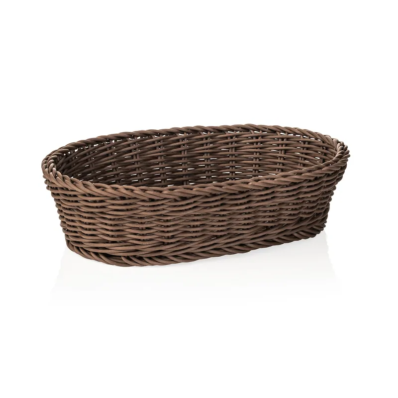 Finale Uitverkoop Korf WEAVER PRO tafelkorven, 28 x 16 x 8 cm, ovaal, bruin, polypropyleen
