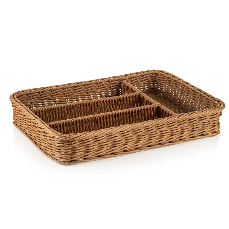 Bestekkorf WEAVER PRO Systeemkorven, 40 x 30 x 6,5 cm, beige, polypropyleen Gereduceerde Prijs