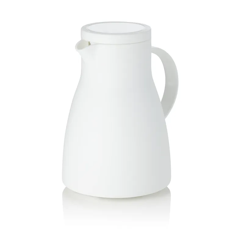 thermoskanne, 1 ltr., Ø 14,5 cm, hoogte 22 cm, wit, polypropyleen Shop Nu