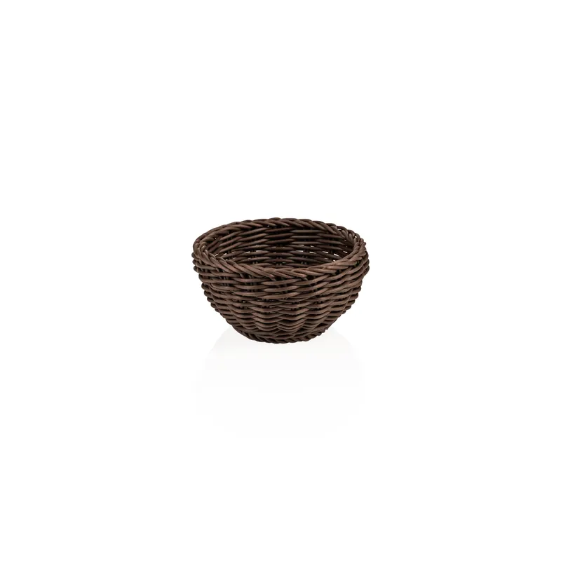 Mand WEAVER PRO tafelmanden, Ø 16 cm, hoogte 8 cm, bruin, polypropyleen Tijdelijk Beschikbaar