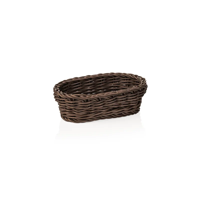 Lage Prijs Mand WEAVER PRO tafelmanden, 19 x 12 x 6 cm, ovaal, bruin, polypropyleen