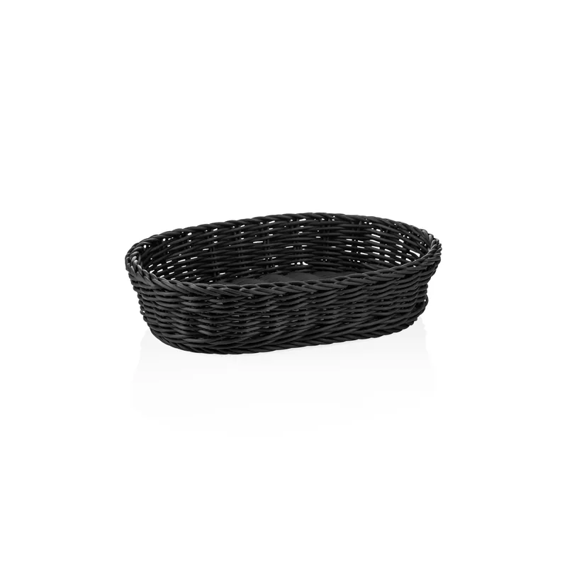 Snelle Levering Korf WEAVER PRO tafelmanden, 32 x 23 x 7 cm, ovaal, zwart, polypropyleen