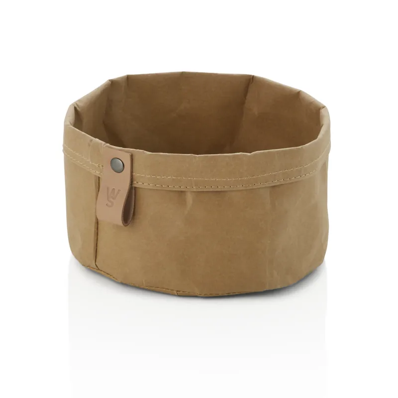 Flitsaanbieding Broodzak CRAFT & CRUMBLE, Ø 17 cm, hoogte 11 cm, khaki, kraftpapier