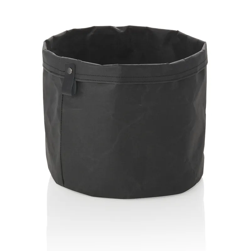 Laatste Kans Broodzak CRAFT & CRUMBLE, Ø 24 cm, Hoogte 24 cm, zwart, kraftpapier