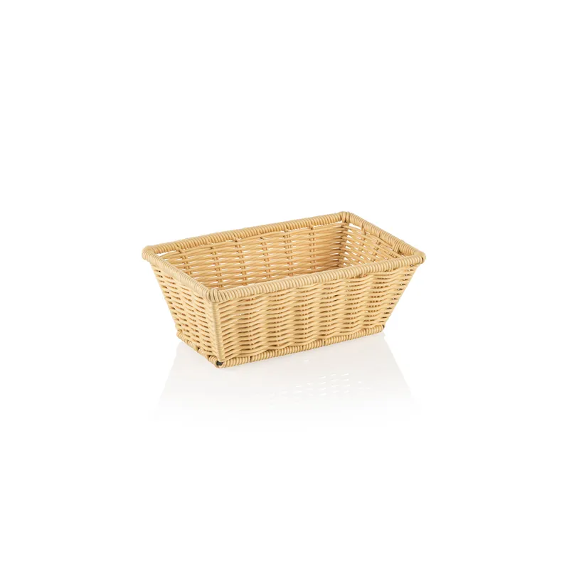 Finale Uitverkoop GN 1/4-mand WEAVER PRO GN-manden, lichtbeige, polypropyleen, roestvrij staal 18/10