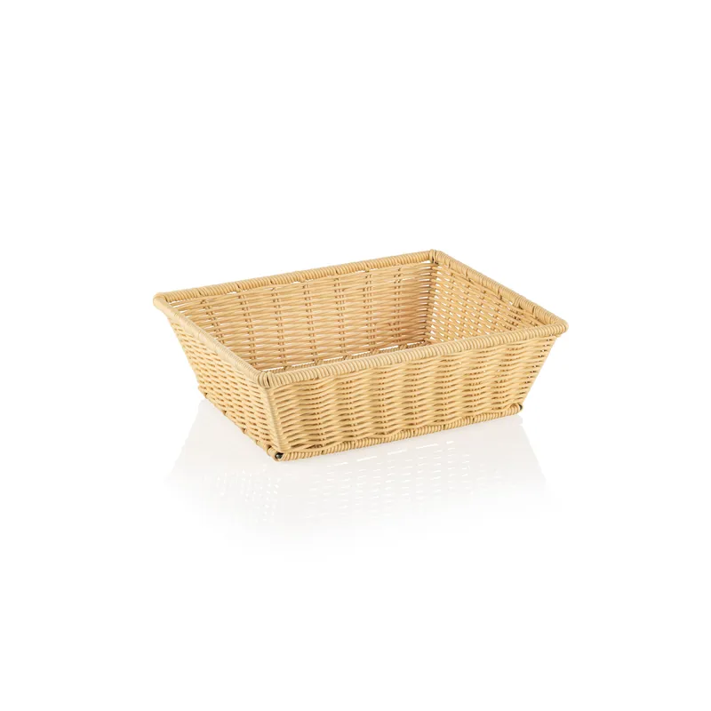Koop Vandaag GN-korf 1/2 WEAVER PRO GN-korven, lichtbeige, polypropyleen, chroom-nikkelstaal 18/10