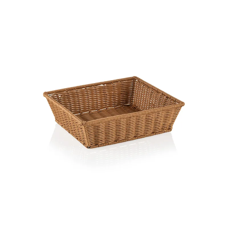 Op = Op GN mand 2/3 WEAVER PRO GN manden, beige, polypropyleen, chroomnikkelstaal 18/10