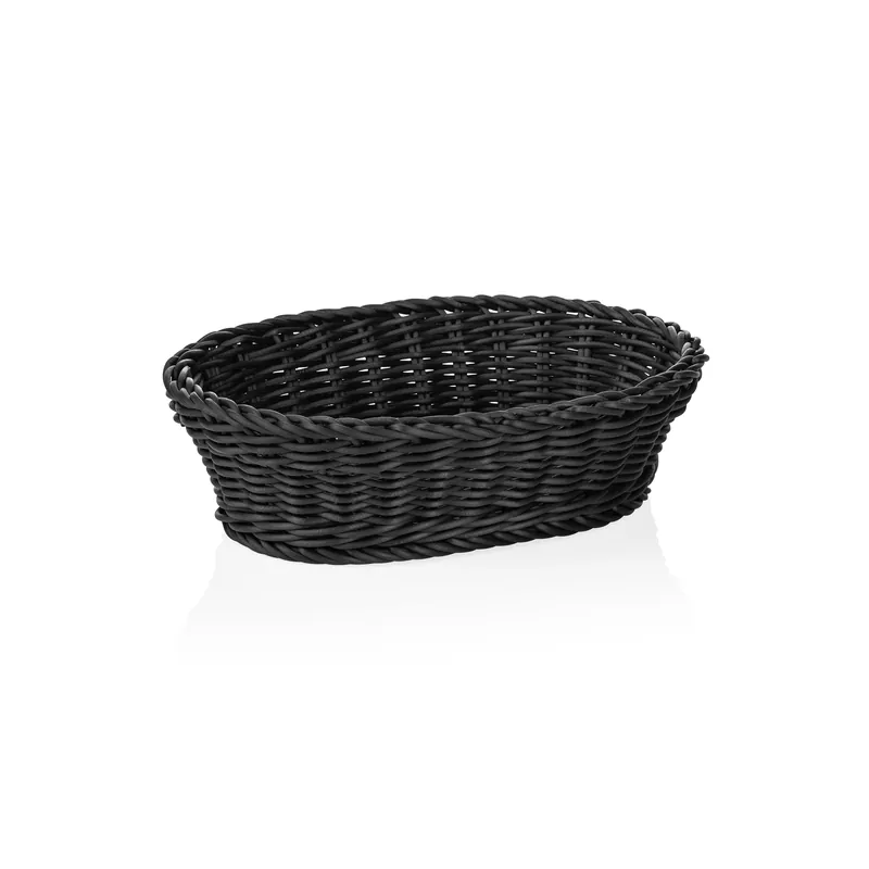 Exclusieve Aanbieding Korf WEAVER PRO tafelkorven, 25 x 19 x 6,5 cm, ovaal, zwart, polypropyleen