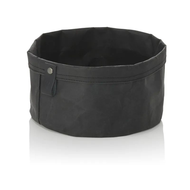 Broodzak CRAFT & CRUMBLE, Ø 20 cm, hoogte 13 cm, zwart, kraftpapier Dagaanbieding