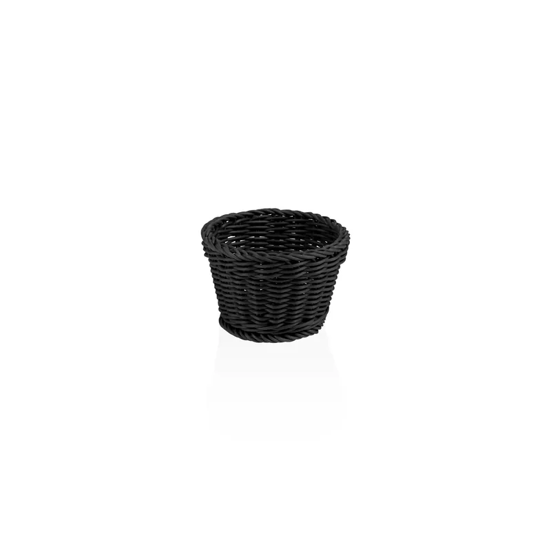 Populair Korf WEAVER PRO tafelkorven, Ø 13 cm, hoogte 10 cm, ovaal, zwart, polypropyleen