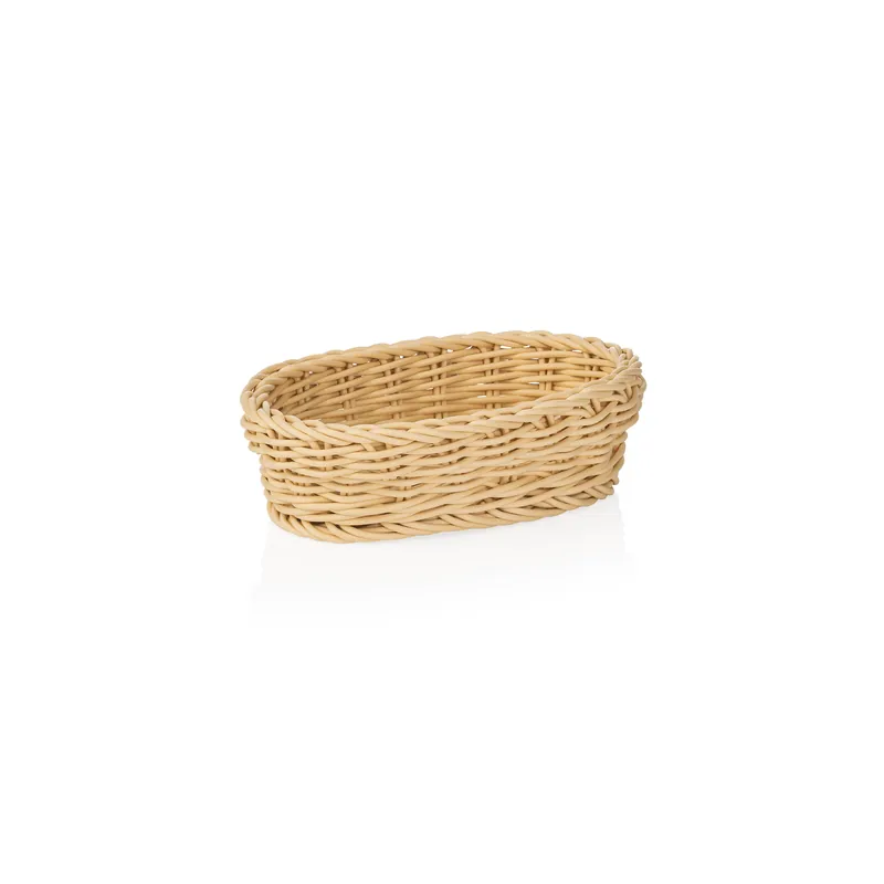 Nu Kopen Mand WEAVER PRO tafelmanden, 19 x 12 x 6 cm, ovaal, lichtbeige, polypropyleen