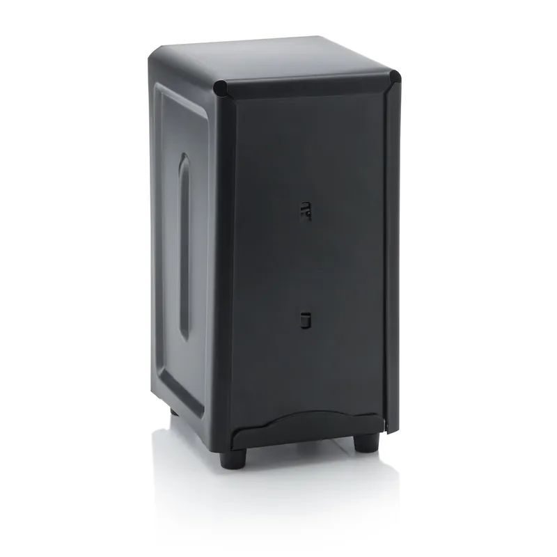 Betaalbaar servettenhouder, 10 x 12 x 19,5 cm, zwart, staal