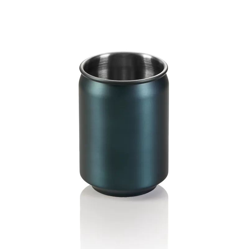 Beker NOCTURN, 0,35 ltr., Ø 7 cm, Hoogte 10,5 cm, blauw mat, Chroomnikkelstaal 18/8 Direct Verzonden