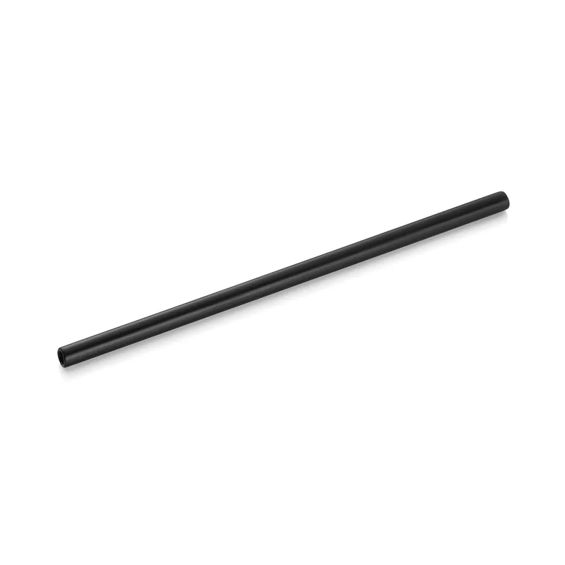 Glazen drinkriet met borstel NOCTURN-set, 20 cm, Ø 8 mm, zwart, set van 50 stuks, glas Laatste Versie