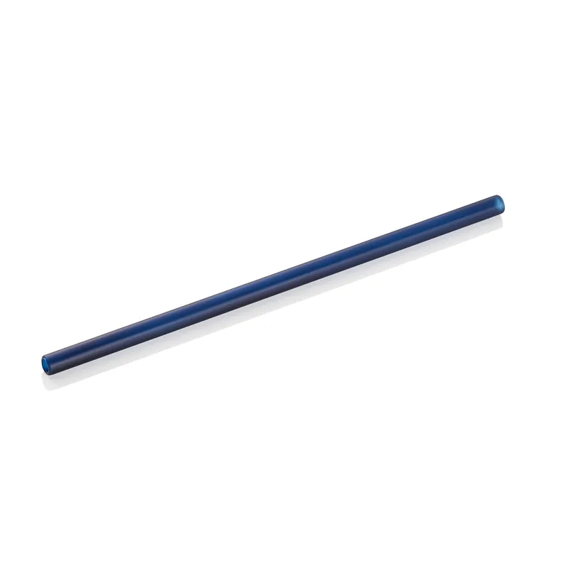 Speciale Aanbieding Glazen drinkriet met borstel Set NOCTURN, 20 cm, Ø 8 mm, blauw, Set van 50 stuks, glas