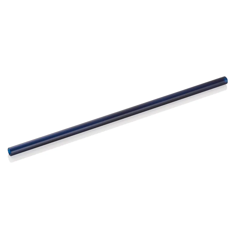 Glazen drinkrietjes met borstel Set NOCTURN, 23 cm, Ø 8 mm, blauw, Set van 50 stuks, glas Uitverkoop