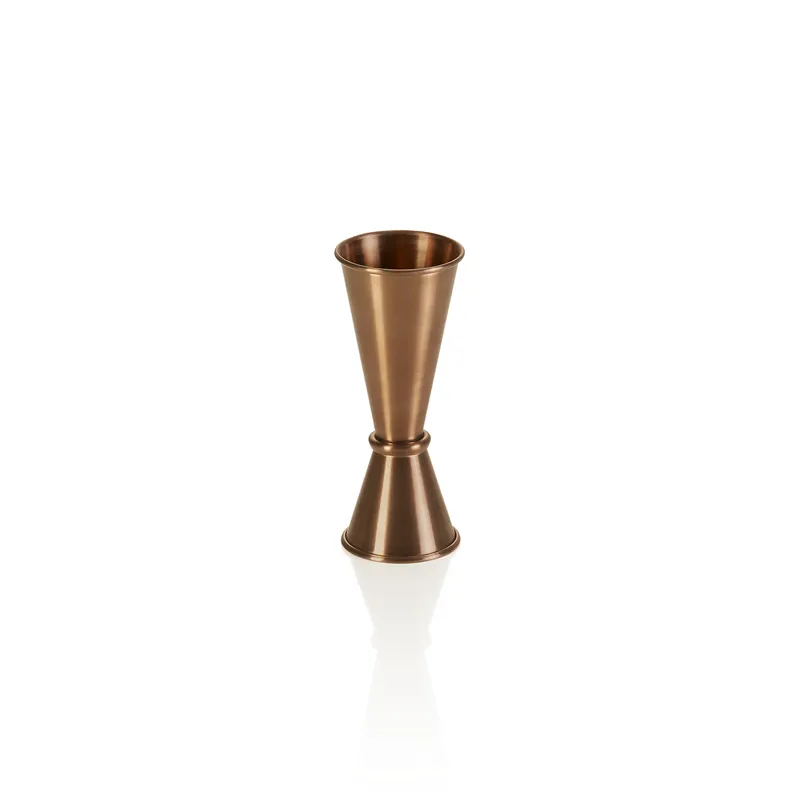 Dagaanbieding Jigger, Ø 4,5 cm, hoogte 11,5 cm, 2,5/5 cl, bronskleurig, chroom-nikkelstaal, PVD-coating