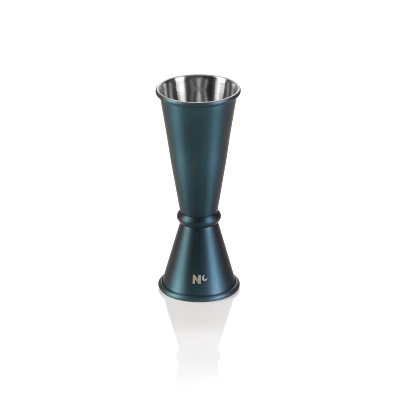 Lage Prijs Jigger Japans stijl NOCTURN, 2,5/5 cl, Ø 4,5 cm, Hoogte 11 cm, mat blauw, roestvrij staal 18/8