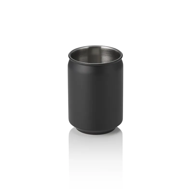 Beker NOCTURN, 0,35 l, Ø 7 cm, Hoogte 10,5 cm, zwart mat, chroom-nikkelstaal 18/8 Tijdelijk Beschikbaar