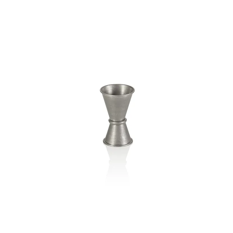 Uitverkoop Jigger, Ø 4,5 cm, hoogte 7 cm, 1,5/3 cl, vintage, chroom-nikkelstaal, PVD-coating