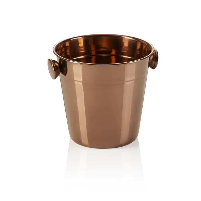 Mini-ijsemmer, Ø 11 cm, hoogte 11 cm, 0,50 ltr., PVD-bronze, chroom-nikkelstaal Gereduceerde Prijs