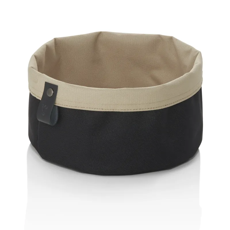 Broodtas FLIP TETRON, Ø 20 cm, hoogte 13 cm, lichtgrijs/lichtkhaki, Tetron Nieuw