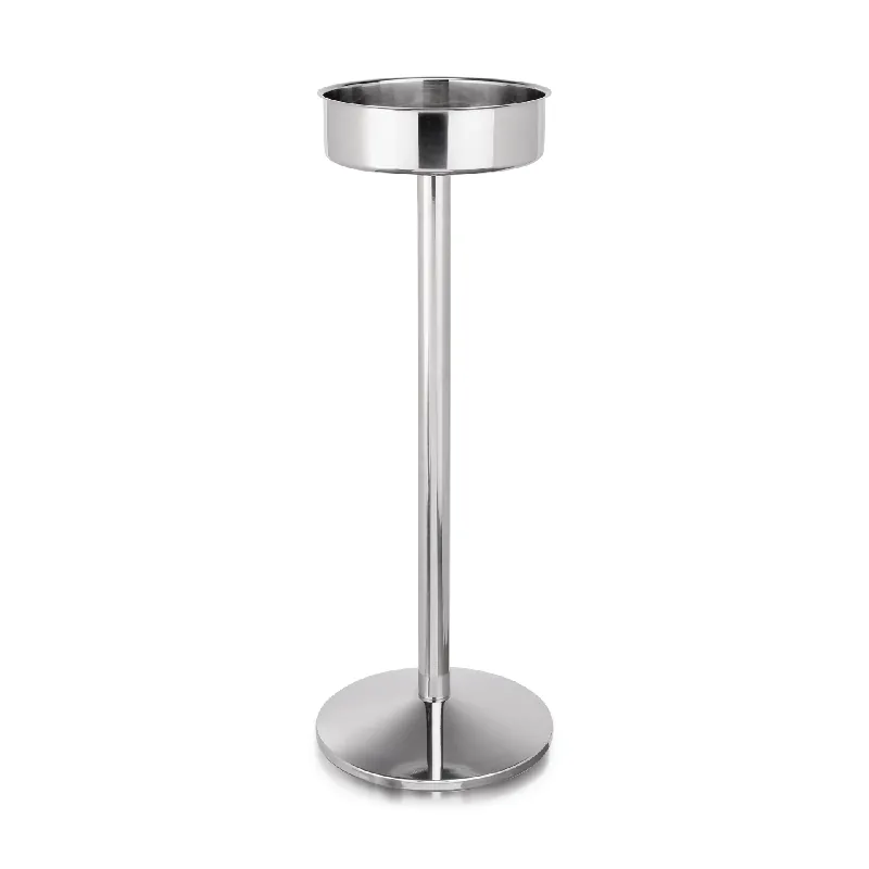 Standaard voor wijn-/sektkoeler, Ø 19 cm, Hoogte 64 cm, roestvrij staal Dagaanbieding