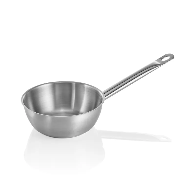 Koop Vandaag Sautépan kookgerei 21, Ø 16 cm, 0,75 liter, met schenkrand, roestvrij staal 18/10
