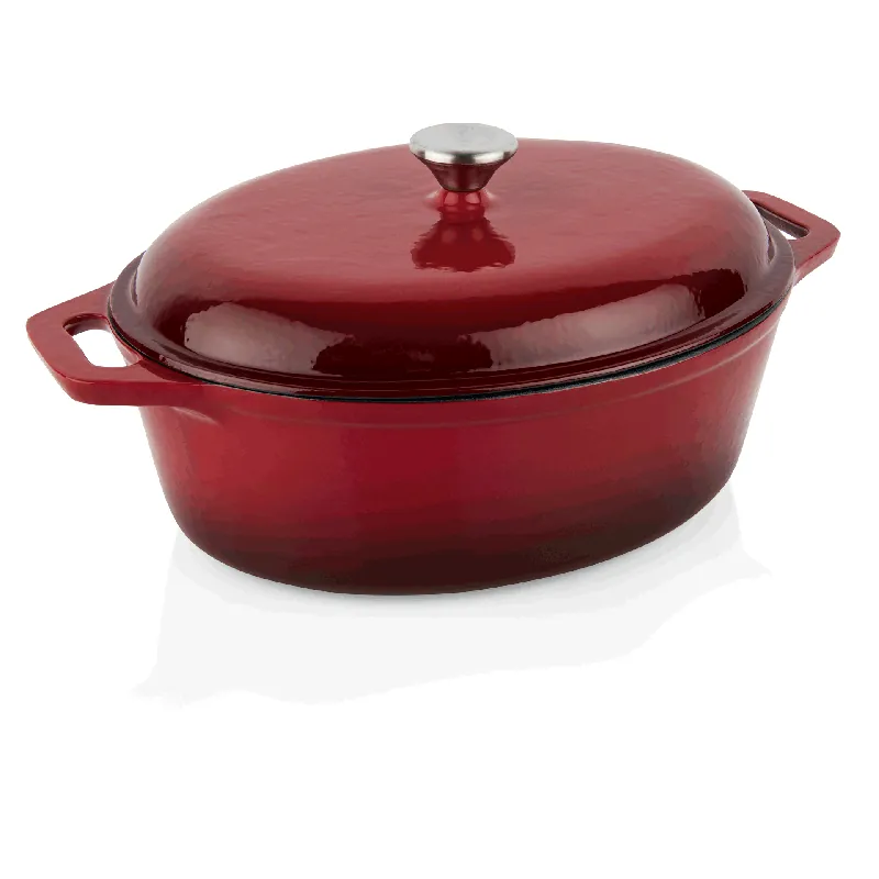 Premium braadpan, 33,5 x 26,5 x 11,5 cm, rood, geëmailleerd