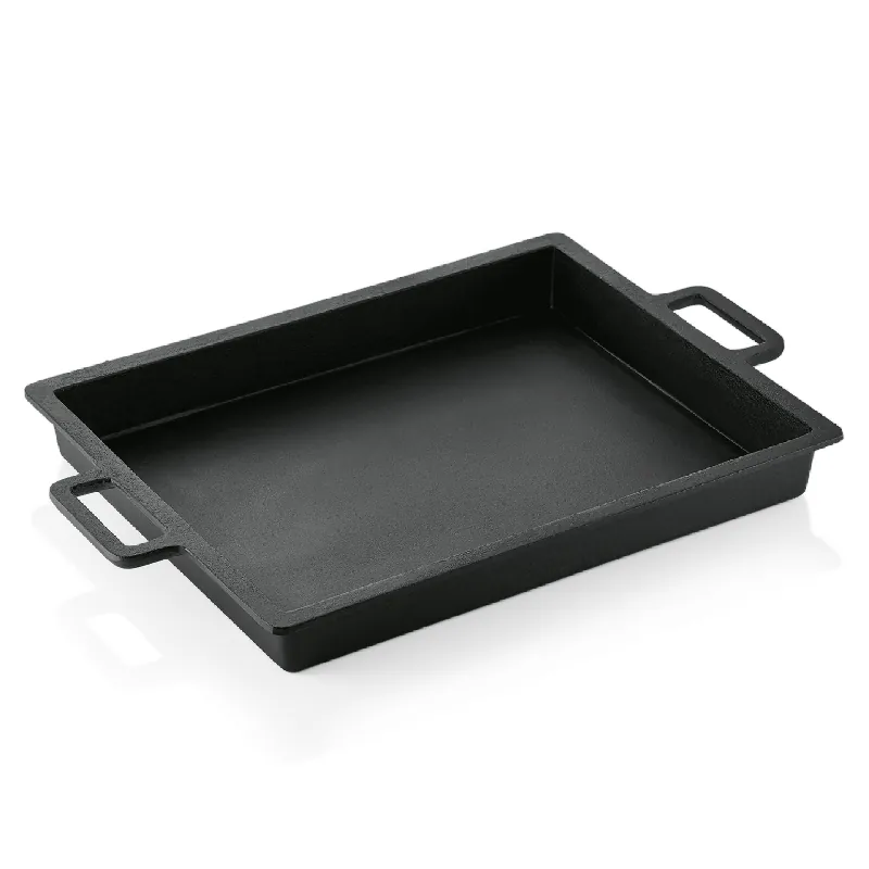 Lage Kosten Braadpan met twee gegoten zijgrepen, 55 x 43,5 x 6,5 cm, gietijzer