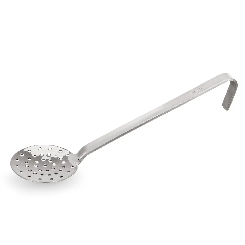 Schuimspaan keukengereedschap 2085, Ø 12 cm, 23 cm, perforatie Ø 4 mm, roestvrij staal Hete Deal