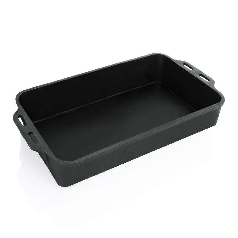 braadpan met twee gegoten zijgrepen, 47 x 29 x 8 cm, gietijzer Speciale Aanbieding