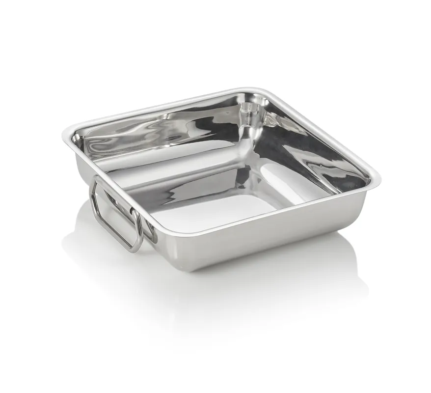 braadpan, 25 x 25 x 7 cm, chroom-nikkelstaal Premium