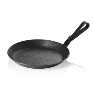 Braad-/serveerpan IRON PAN 22, met gebogen haaksteel, Ø 24 cm, ijzer Snelle Levering