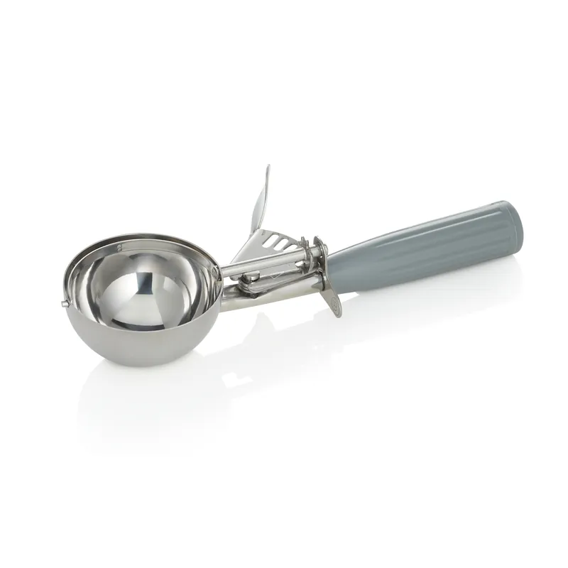Betrouwbaar Portioneerder, 23 cm, Ø 7 cm, grijze handgreep, chroom-nikkelstaal 18/8, polypropyleen