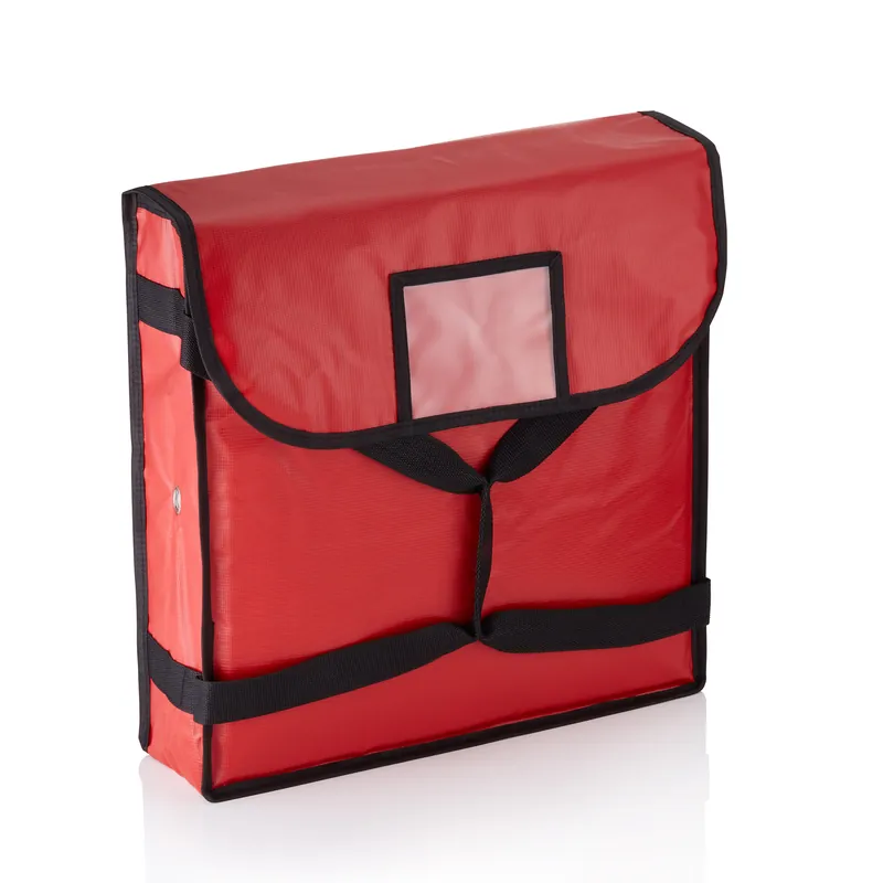 Isolatietas voor 2 pizza's, 46 x 46 x 11 cm, rood, kunststof, aluminium Direct Beschikbaar
