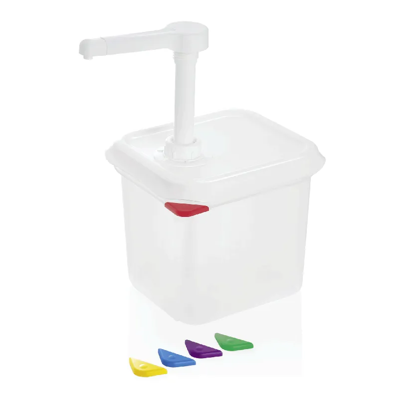 Hoge Kwaliteit GN sausendispenser 1/6, 2,6 liter, hoogte 150 mm, polypropyleen