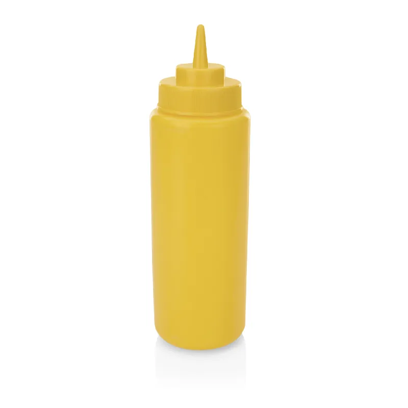 Knijpflessen-set, Ø 8 cm, 0,95 l, geel, set van 6 stuks, polyethyleen Alleen Vandaag