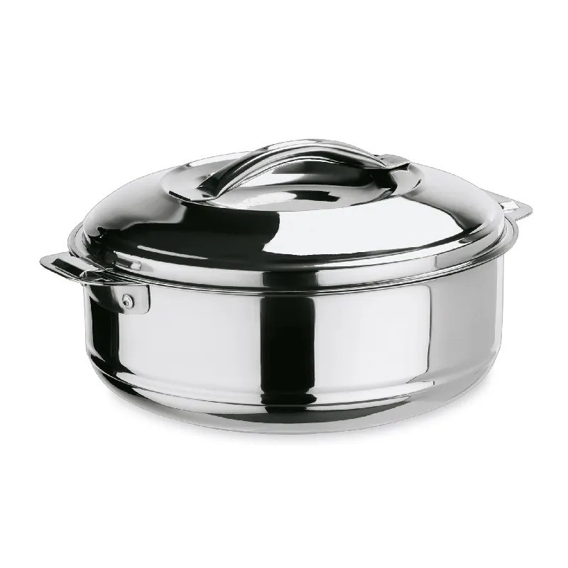 Voordeelprijs Thermo-voedseltransportcontainer, 6 liter, Ø 33 cm, chroom-nikkelstaal