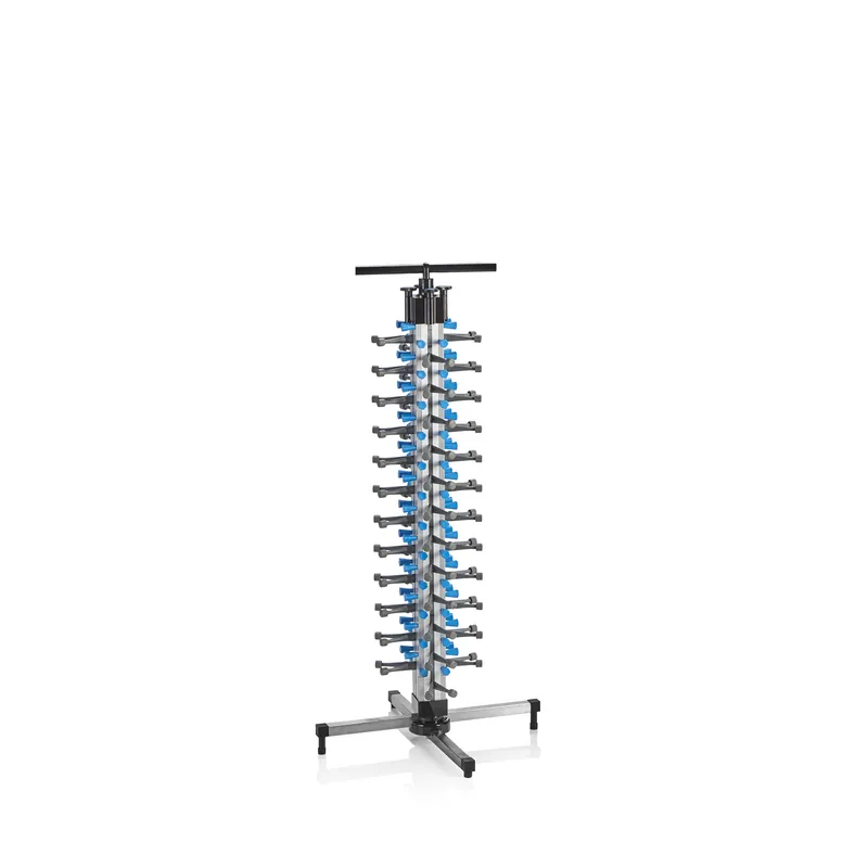 bordstapelsysteem, voor 48 borden, 55 x 55 x 120 cm, aluminium, staal, ABS-kunststof Beperkt Aanbod