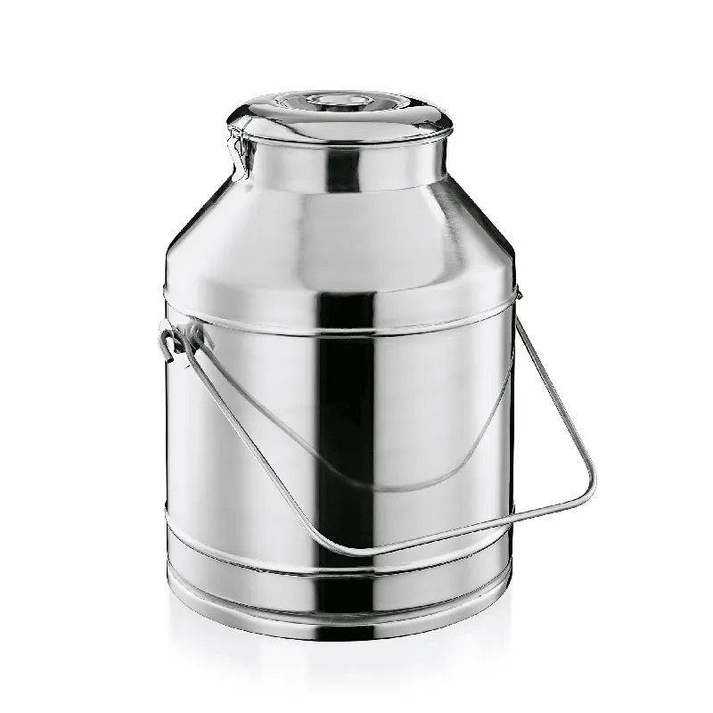 Transportkanne met draaggreep, 25 liter, Ø 33,5 cm, chroom-nikkelstaal Dagaanbieding