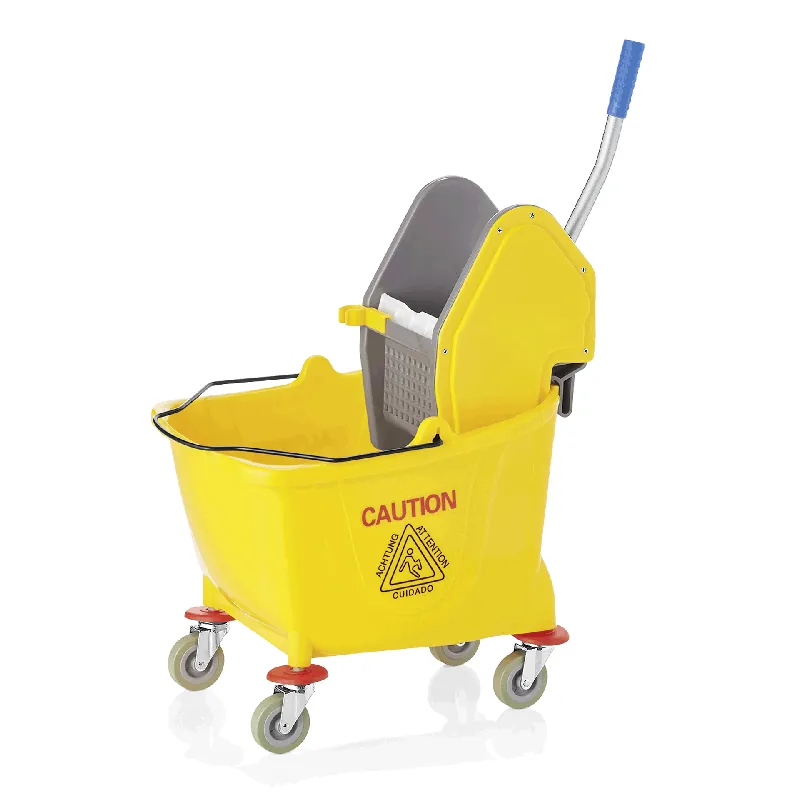 Transportemmer, 30 liter, 54 x 38 x 65 cm, geel, kunststof Gratis Retour