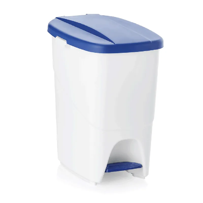 Pedaalemmer, met blauwe deksel, 25 liter, 25 x 40 x 41,5 cm, polypropyleen Favoriet