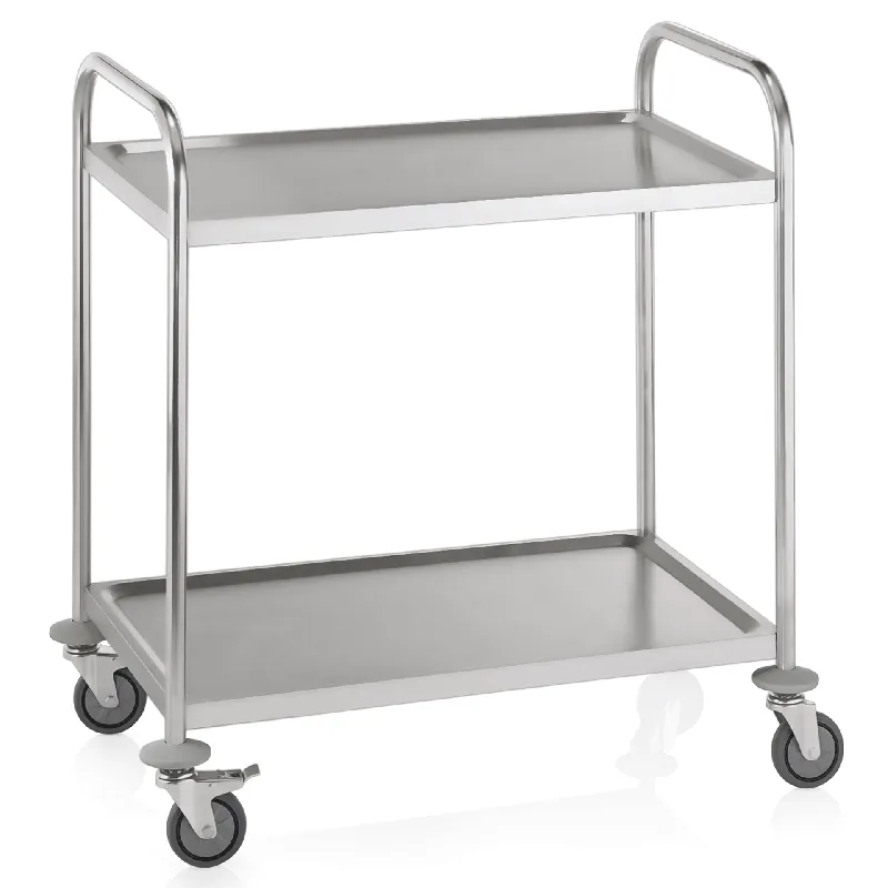 Serveerwagen CARGO met 2 planken, 85 x 53 x 95 cm, roestvrij staal Shop Nu