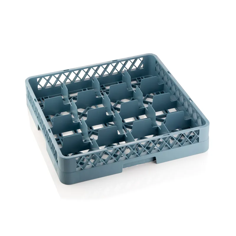 Kopjesrek DISH RACK 98, met 16 vakken, polypropyleen Nieuw