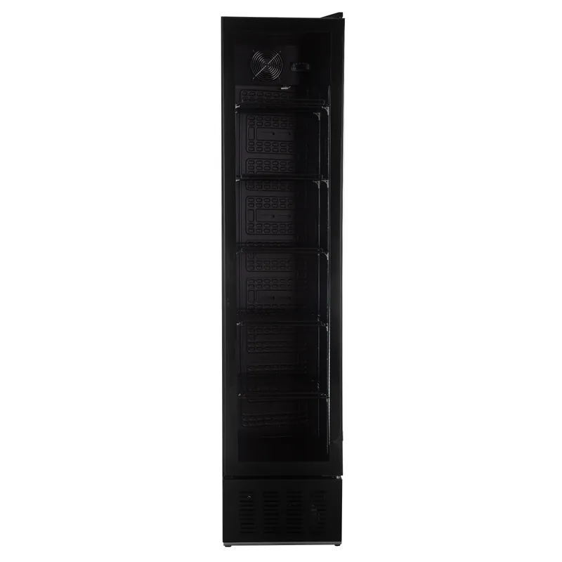 Glasdeur Koeler - Zwart - 160L - Exquisit Koopje