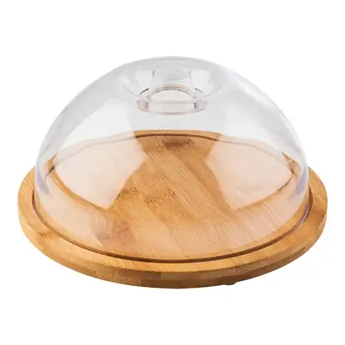Serveerplateau met afdekkap Ø21cm Actieprijs