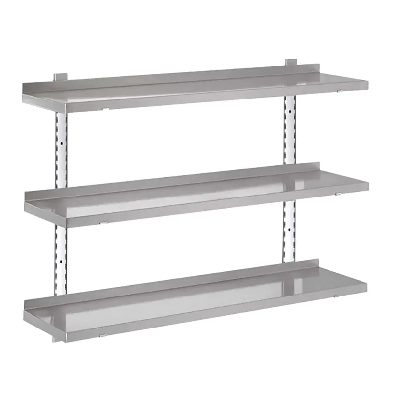 Voordeelprijs Gastro-M complete schapset 3 niveaus 100x40cm - volledige montageset (excl. schroeven)